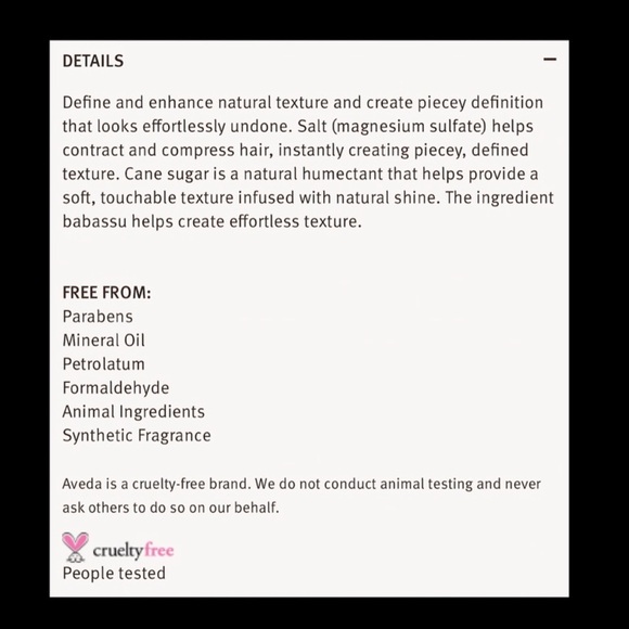 Aveda Texture Tonic Spray. - Picture 5 of 5